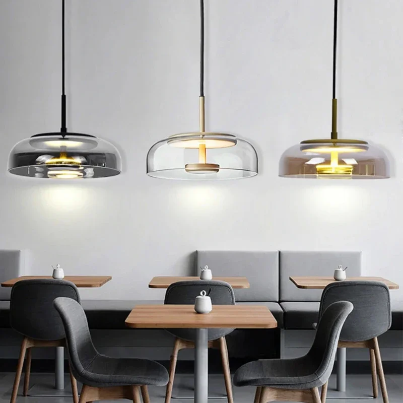 

Modern LED Pendant Lights Nordic Glass Hanglamp For Dining Room Bedroom Loft Lamp Bar Decor Luminaire Suspension Light Fixtures