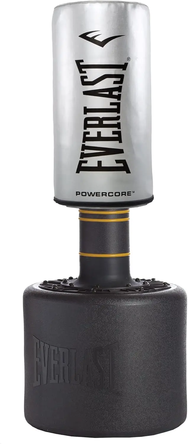 

Everlast Powercore Fitness Heavy Duty Training Bag with Glove, Ab Roller, Speed Rope, and High Density Base for Mixed Martial