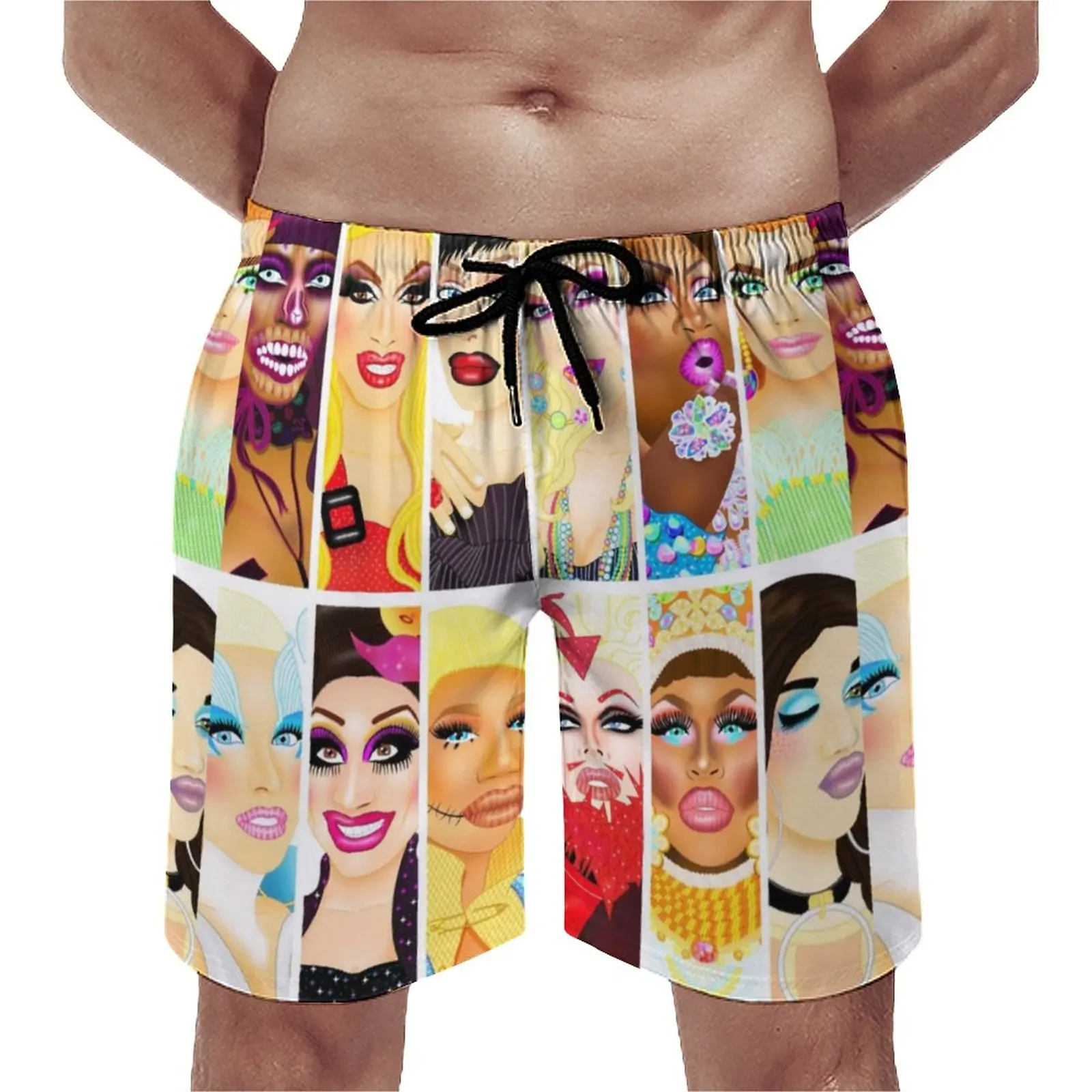 

DRAG QUEEN ROYALTY Board Shorts Rpdr Rupauls Drag Race Lgbt Board Short Pants Drawstring Cute Printing Swim Trunks Plus Size