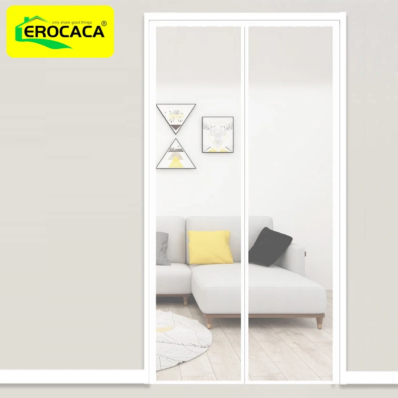 

Магнитная сетка-занавеска EROCACA для двери, москитная сетка, автоматическое закрытие насекомых, Невидимая сетка для кухни, дома, гостиной