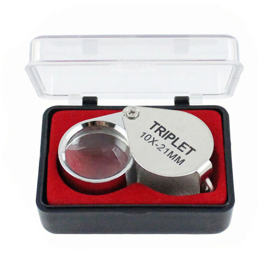 21mm Magnifier Economy Jewellers Loupe Eyeglass 10x Pocket Magnifier Watchmakers Glass Lens Jewellers Loupe With Storage Box
21mm Magnifier Economy Jewellers Loupe Eyeglass 10x Pocket Magnifier Watchmakers Glass Lens Jewellers Loupe With Storage Box