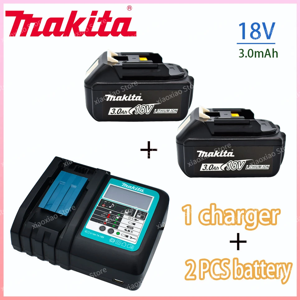 Makita-100% Original Rechargeable Power Tool Battery, Replaceable LED Lithium-ion, 3.0 Ah 18V LXT BL1860B BL1860BL1850
Makita-100% Original Rechargeable Power Tool Battery, Replaceable LED Lithium-ion, 3.0 Ah 18V LXT BL1860B BL1860BL1850