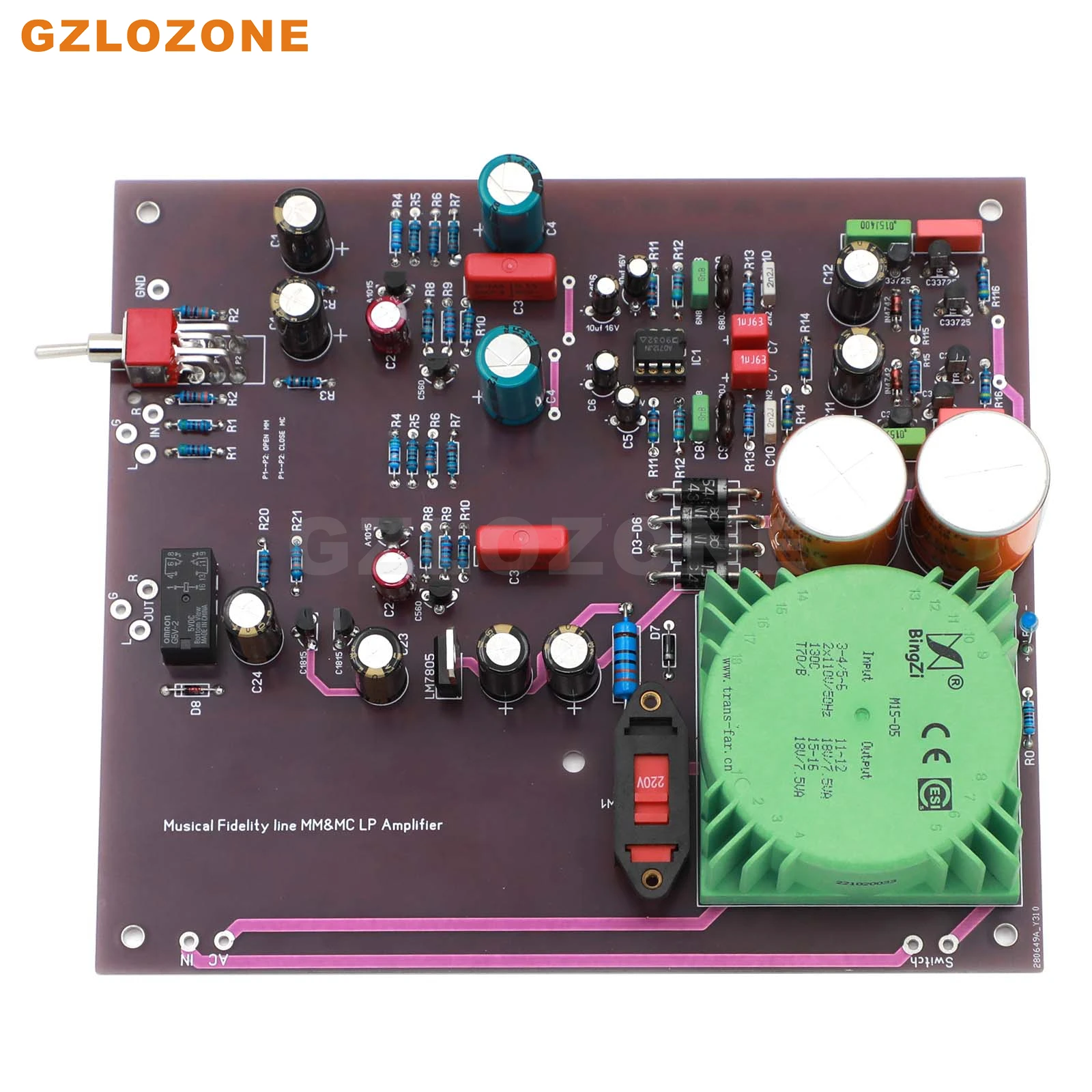 ZEROZONE MF712 HIFI Musical Fidelity line MM/MC Fully discrete LP Phono amplifier DIY Kit/Finished board
ZEROZONE MF712 HIFI Musical Fidelity line MM/MC Fully discrete LP Phono amplifier DIY Kit/Finished board