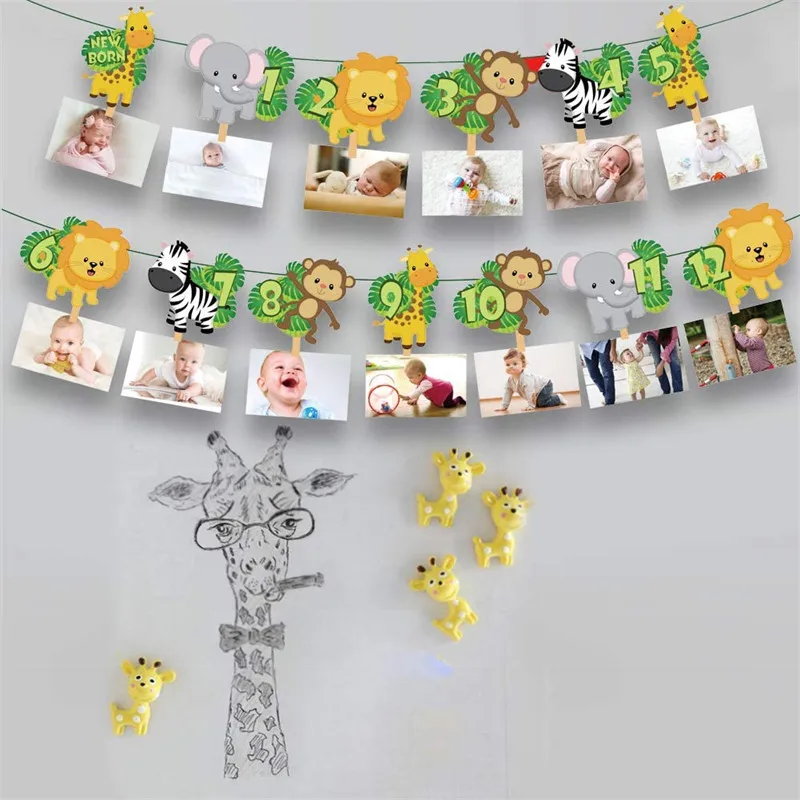 1Set Jungle Wildlife Photo Display Banner Pull Flower Kids Happy Birthday Party Anniversary Baby Shower Decorations
1Set Jungle Wildlife Photo Display Banner Pull Flower Kids Happy Birthday Party Anniversary Baby Shower Decorations