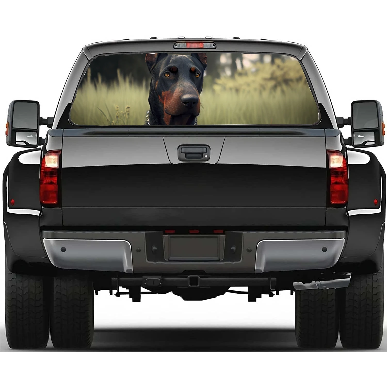 Собака добермана наклейка на заднее стекло подходит для пикапа, грузовика, автомобиля Универсальная прозрачная Перфорированная задняя виниловая наклейка 
Собака добермана наклейка на заднее стекло подходит для пикапа, грузовика, автомобиля Универсальная прозрачная Перфорированная задняя виниловая наклейка