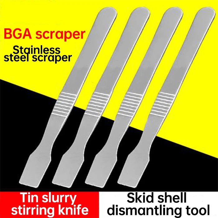 Stainless Steel Repair Scraper Tin Paste Stirring Cell Phone Pry Bar Tablet LCD Warp Case Removal Tools
Stainless Steel Repair Scraper Tin Paste Stirring Cell Phone Pry Bar Tablet LCD Warp Case Removal Tools