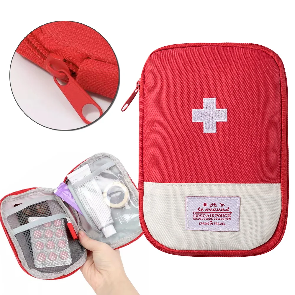 

Portable Mini First Aid Kits Outdoor Survival Disaster Earthquake Emergency Bags Organizer Small Bag Home/Car Medical Package