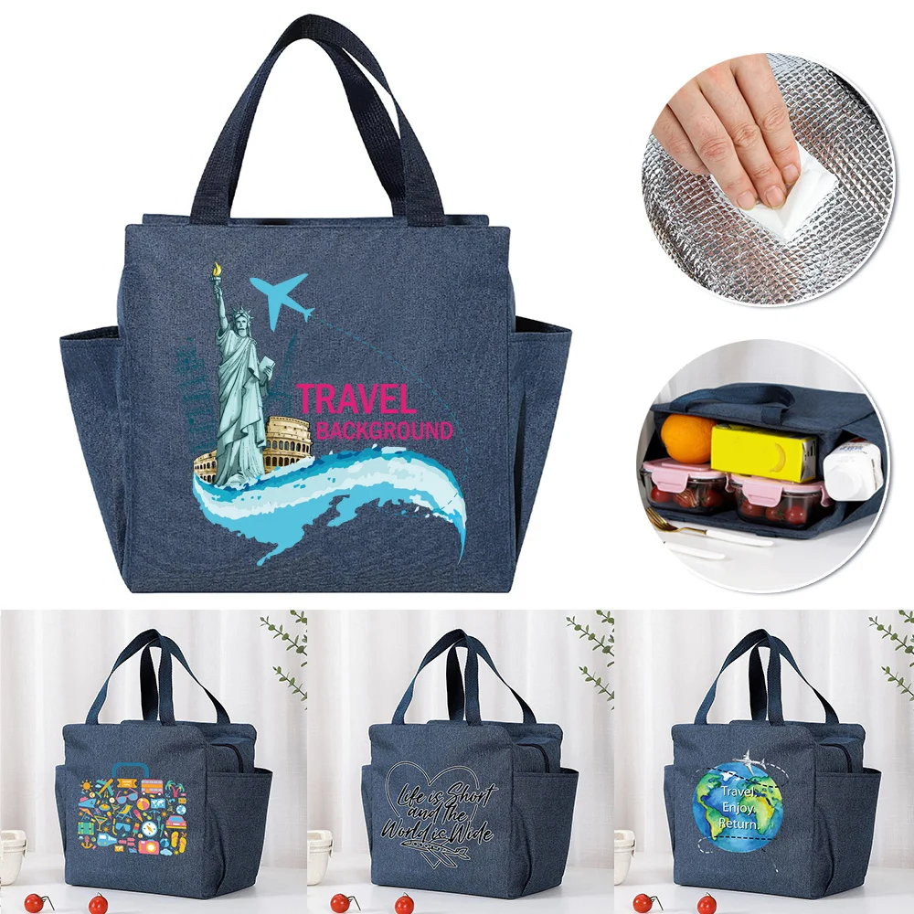 Insulated Cooler Bag Large Capacity Portable Zipper Thermal Lunch Bags for Women Lunch Box Picnic Food Bag Travel Pattern
Insulated Cooler Bag Large Capacity Portable Zipper Thermal Lunch Bags for Women Lunch Box Picnic Food Bag Travel Pattern