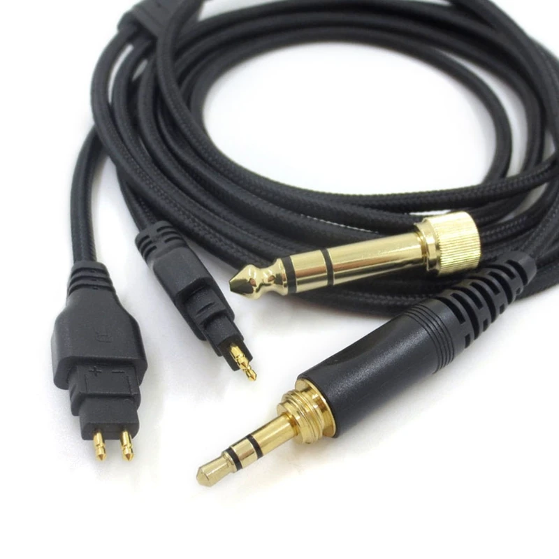 Earphone Cable for Sennheiser-HD580 HD600 HD650 HD660S Cable Repair Replacement Headset Accessories K1KF Earphone Cable for Sennheiser-HD580 HD600 HD650 HD660S Cable Repair Replacement Headset Accessories K1KF