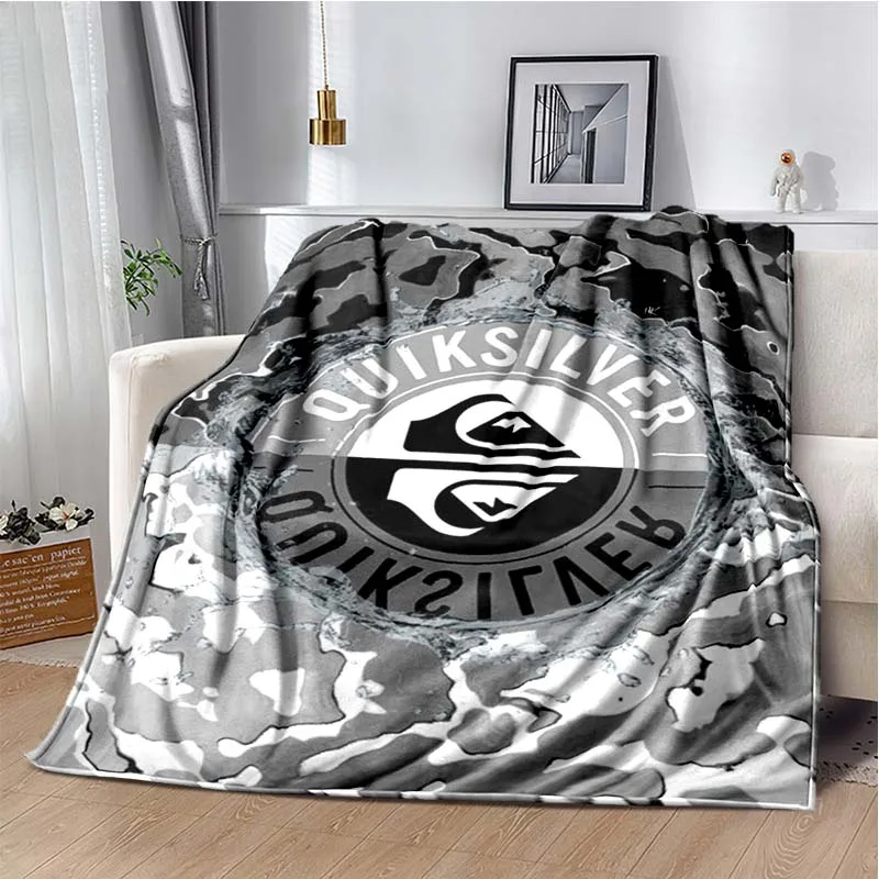 

QUIKSILVER Surfboard Printed Fashion Print Flannel Blanket Living Room Bedroom Sofa Bathroom Warm Plush Blanket Picnic Blanket