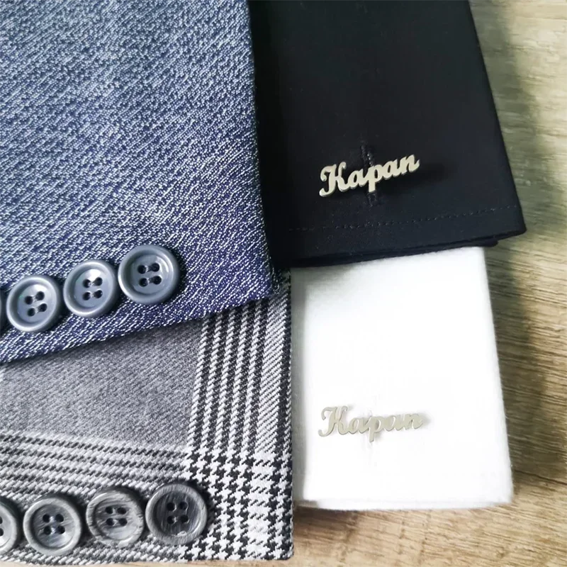 Custom Name Shirt Cufflinks Personalized Customized Stainless Steel Buttons Man Jewelry Gift Wedding Accessories LOGO Cufflink 
Custom Name Shirt Cufflinks Personalized Customized Stainless Steel Buttons Man Jewelry Gift Wedding Accessories LOGO Cufflink