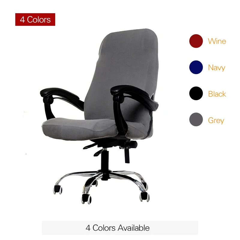 

PC 1 Case Seat Armchair Red Navy Black Grey Elastic Slipcover Chair Office Study for Spandex Cover Chair Computer