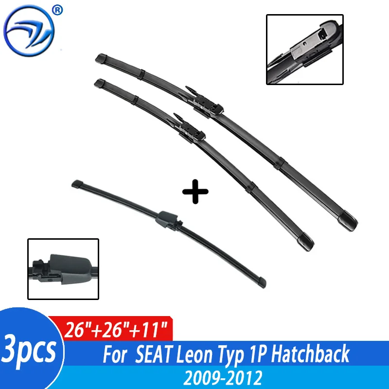 Wiper Front & Rear Wiper Blades For SEAT Leon Typ 1P Hatchback 2009 2010 2011 2012 Windshield Windscreen Window 26"+26"+11"
Wiper Front & Rear Wiper Blades For SEAT Leon Typ 1P Hatchback 2009 2010 2011 2012 Windshield Windscreen Window 26"+26"+11"