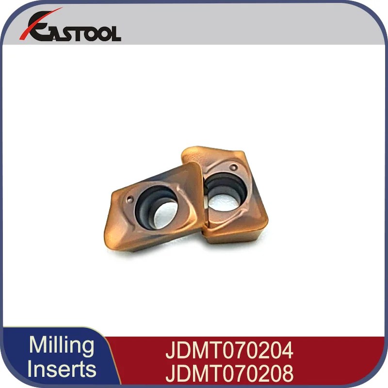 

10PCS Free Shipping 10PCS Milling Inserts JDMT070208 PVD Coating CNC Lathe Cutters Milling Bits for Metal