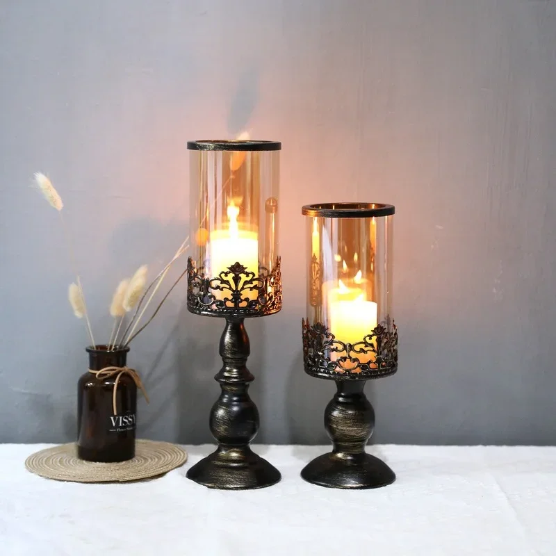 Retro and Creative Dual-Use Candlestick, Black Wrought Iron, Geometric, Home and Living Room Decoration, Candle Holders
Retro and Creative Dual-Use Candlestick, Black Wrought Iron, Geometric, Home and Living Room Decoration, Candle Holders