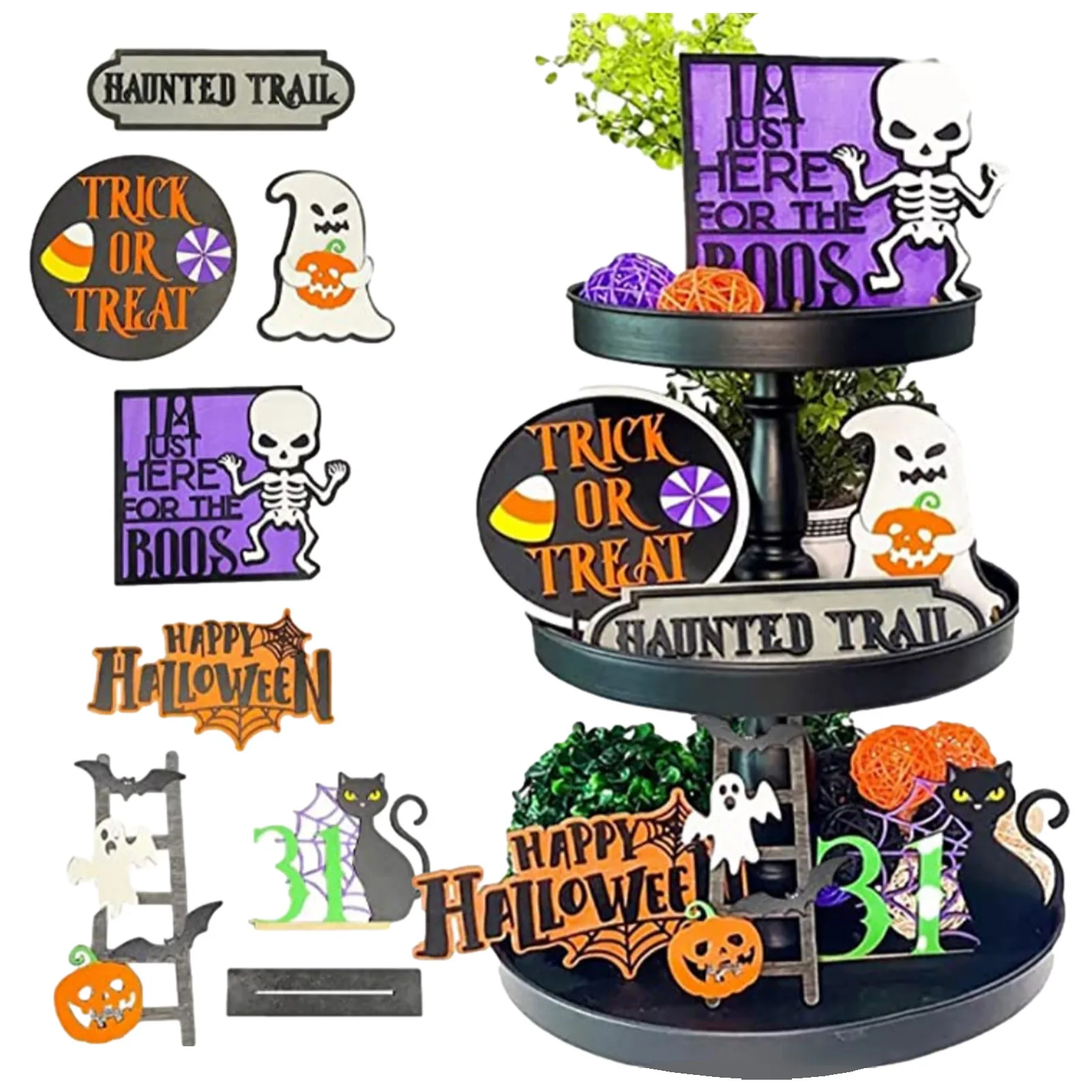 8pcs Halloween Tiered Tray Decorations Halloween Hocus Pocus Tray Decor Children Wooden Signs Farmhouse Rustic Tiered Tray Decor
8pcs Halloween Tiered Tray Decorations Halloween Hocus Pocus Tray Decor Children Wooden Signs Farmhouse Rustic Tiered Tray Decor