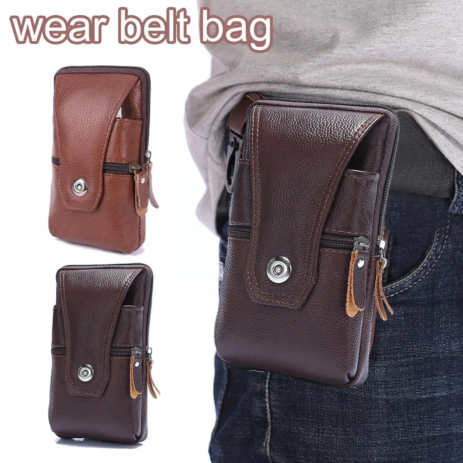 Multifunctional Leather Belt Hanging Bag Retro Waist Phone Outdoor Sports Bag Bag Mobile Leather Belt Running Holster Waist A3i7
Multifunctional Leather Belt Hanging Bag Retro Waist Phone Outdoor Sports Bag Bag Mobile Leather Belt Running Holster Waist A3i7