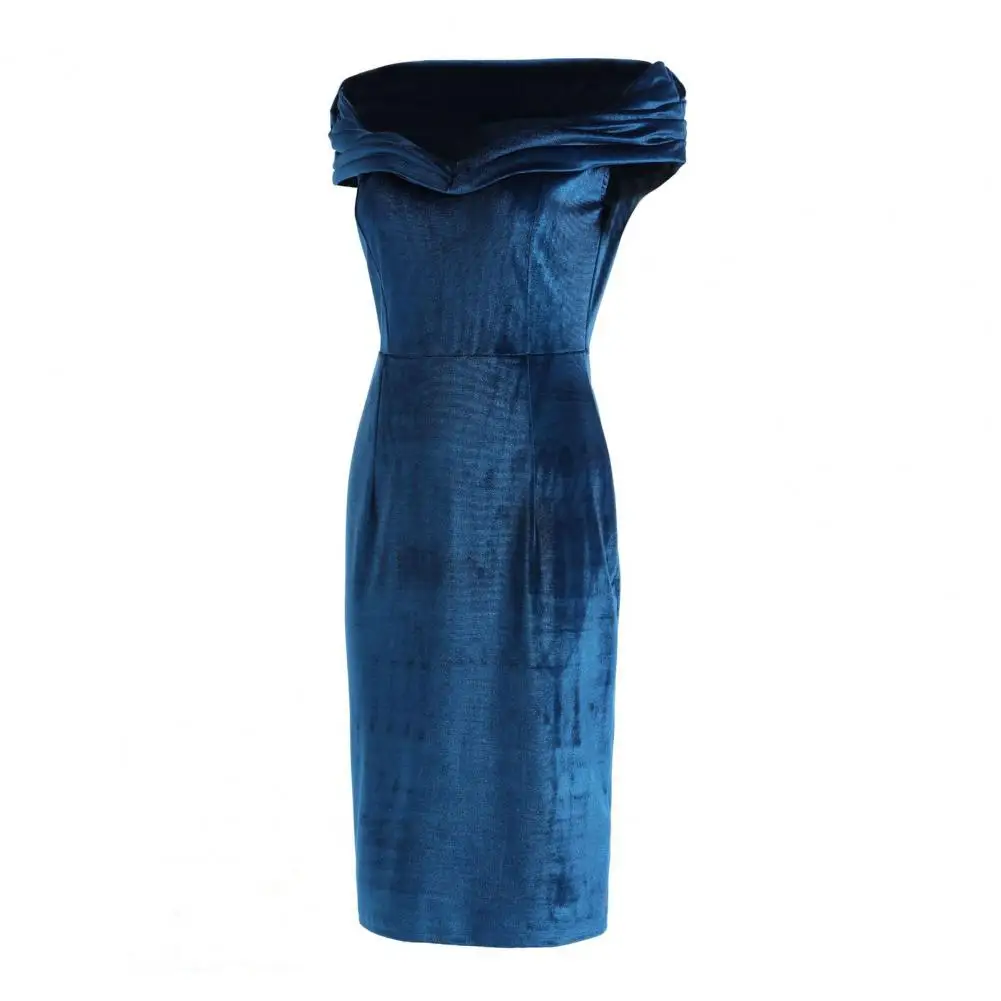 Tube Top Style Dress Elegant Velvet Sheath Evening Dress Off Shoulder Backless for Cocktail Parties Proms Wedding Dress
Tube Top Style Dress Elegant Velvet Sheath Evening Dress Off Shoulder Backless for Cocktail Parties Proms Wedding Dress