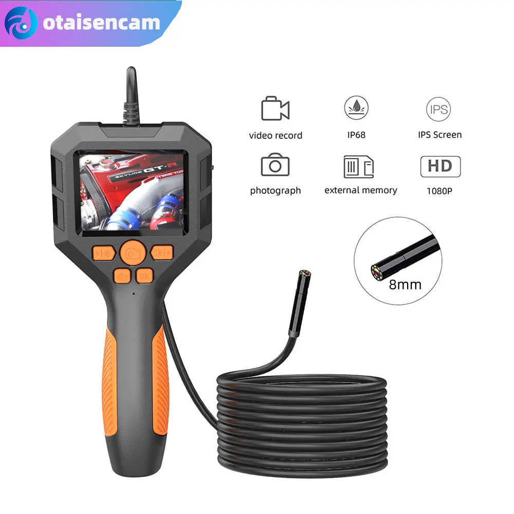 8mm 1080P Lens Camera 2.8 Inch IPS Screen Handheld Endoscope All-In-One Machine Auto Repair Video Peeper Detector Pipe Endoscope
8mm 1080P Lens Camera 2.8 Inch IPS Screen Handheld Endoscope All-In-One Machine Auto Repair Video Peeper Detector Pipe Endoscope