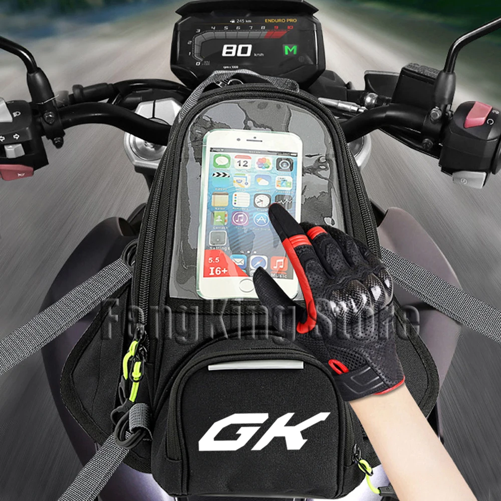 

For Zontes GK 125 / GK 155 / G Motorcycle Magnetic Bag Riding Bag Navigation Fuel Tank Bag Large Screen