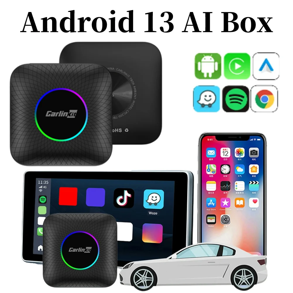 Carlinkit Wireless Android Auto Carplay Adapter Bluetooth Wireless Carplay to Android Auto Car Accessories Built-in GPS Glonass
Carlinkit Wireless Android Auto Carplay Adapter Bluetooth Wireless Carplay to Android Auto Car Accessories Built-in GPS Glonass