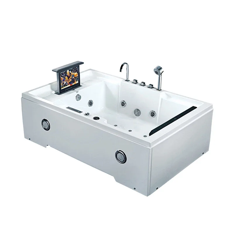 1850mm Bathroom Whirlpool Bathtub LED Colored Lights Indoor Spa Double People Surf Massage Tub
1850mm Bathroom Whirlpool Bathtub LED Colored Lights Indoor Spa Double People Surf Massage Tub