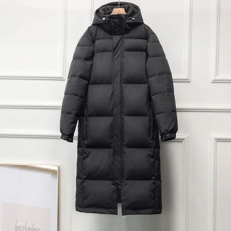 S-4XL Black Women's Down Cotton Coat Winter Maxi Jacket With Hood Thicken Loose Warm Long Winter Parkas Padded Quilted Coat C376
S-4XL Black Women's Down Cotton Coat Winter Maxi Jacket With Hood Thicken Loose Warm Long Winter Parkas Padded Quilted Coat C376