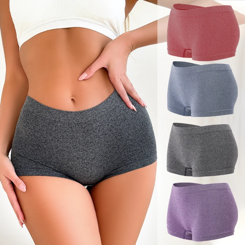 Women Sexy Seamless Panties Sexy Low Rise Boxer Shorts Female Breathable Soft Underwear Solid Color Boyshort Intiamtes Lingerie
Women Sexy Seamless Panties Sexy Low Rise Boxer Shorts Female Breathable Soft Underwear Solid Color Boyshort Intiamtes Lingerie