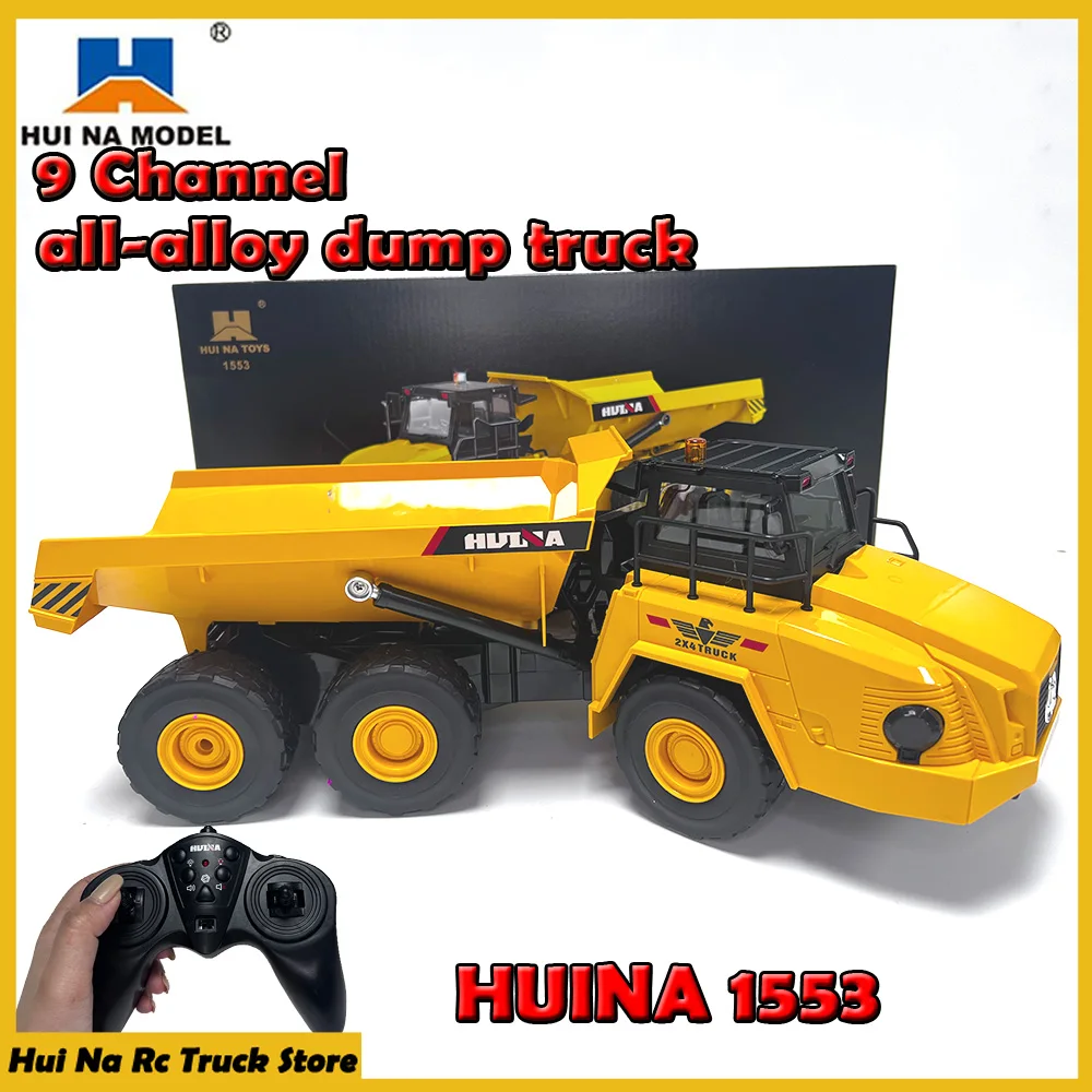 HUINA 1/16 RC Truck Dumper Excavator Crawler Remote Control Truck Caterpillar Car 1553 Electric Vehicle Tractor Toys For Boys
HUINA 1/16 RC Truck Dumper Excavator Crawler Remote Control Truck Caterpillar Car 1553 Electric Vehicle Tractor Toys For Boys