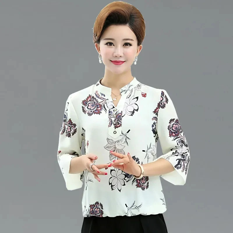 Women Spring Summer Blouses Shirts Lady Fashion Casual Short Sleeve O-Neck Collar Printing Blusas Tops G2837
Women Spring Summer Blouses Shirts Lady Fashion Casual Short Sleeve O-Neck Collar Printing Blusas Tops G2837