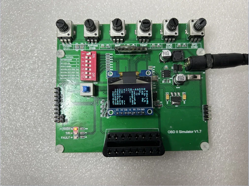 Vehicle OBD Simulator /ECU Emulator 0.96inch OLED Screen Supports J1939
Vehicle OBD Simulator /ECU Emulator 0.96inch OLED Screen Supports J1939