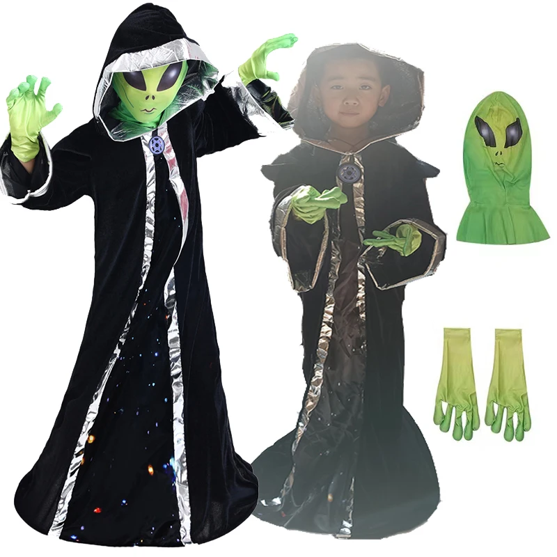 Kids Unisex Funny scary mask Cosplay costume Alien Boss Horror Role Play Halloween Carnival Theme Party Fancy game Costume
Kids Unisex Funny scary mask Cosplay costume Alien Boss Horror Role Play Halloween Carnival Theme Party Fancy game Costume