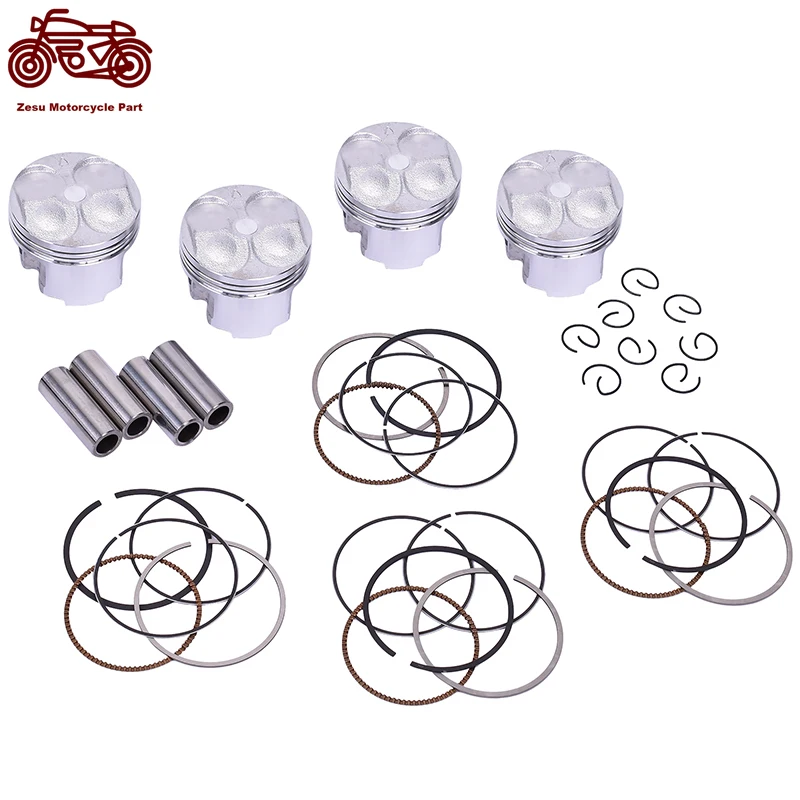 

56mm 56.25mm 56.5mm 56.75mm 57mm STD +25 +50 +75 Motorcycle Cylinder Engine Piston Rings For Yamaha 4YR-11631-00 FZR400 FZR400RR