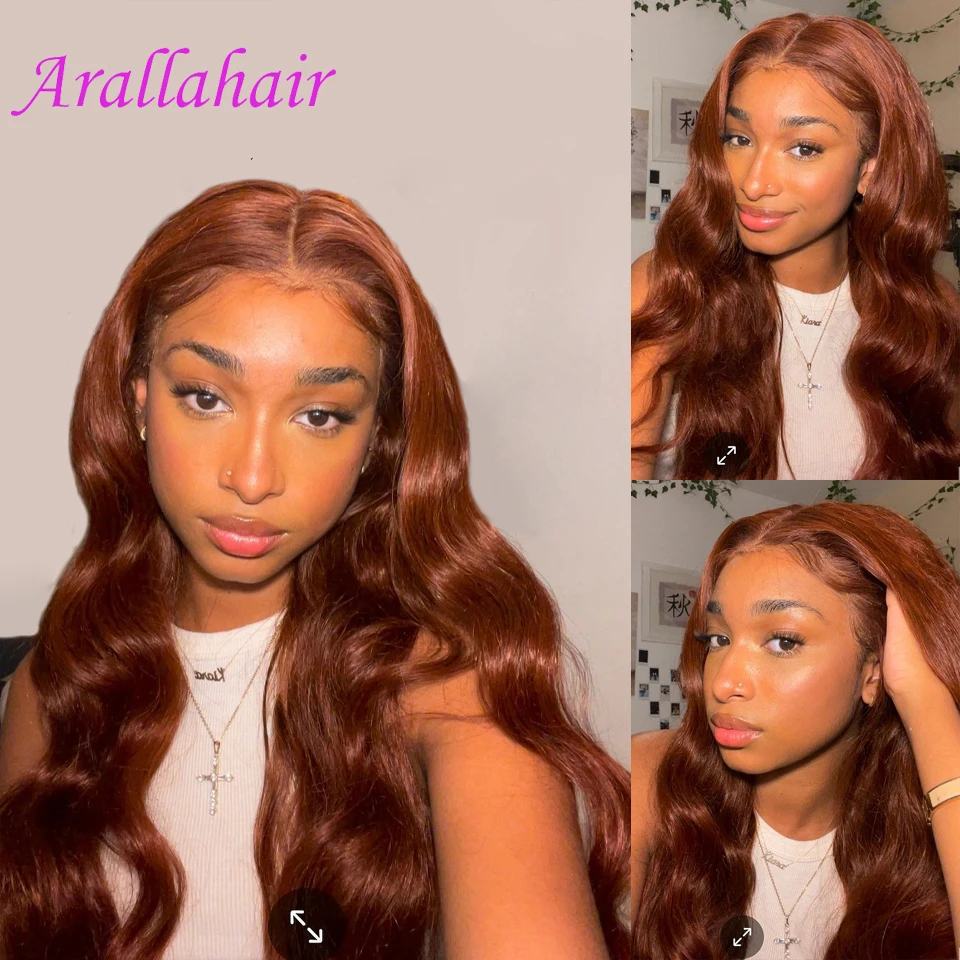 34 Inches13x4 Reddish Brown Body Wave Lace Front Wig Brazilian Lace Frontal Wigs For Black Women Human Hair Wig 33 Colored Wig
34 Inches13x4 Reddish Brown Body Wave Lace Front Wig Brazilian Lace Frontal Wigs For Black Women Human Hair Wig 33 Colored Wig