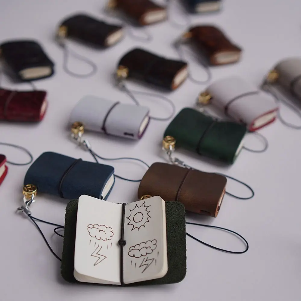 Мини-блокнот с брелоком на 32 листа, сменный блокнот для зарисовок, портативный ультра-маленький блокнот для зарисовок, блокнот с вкладышами, ручная запись