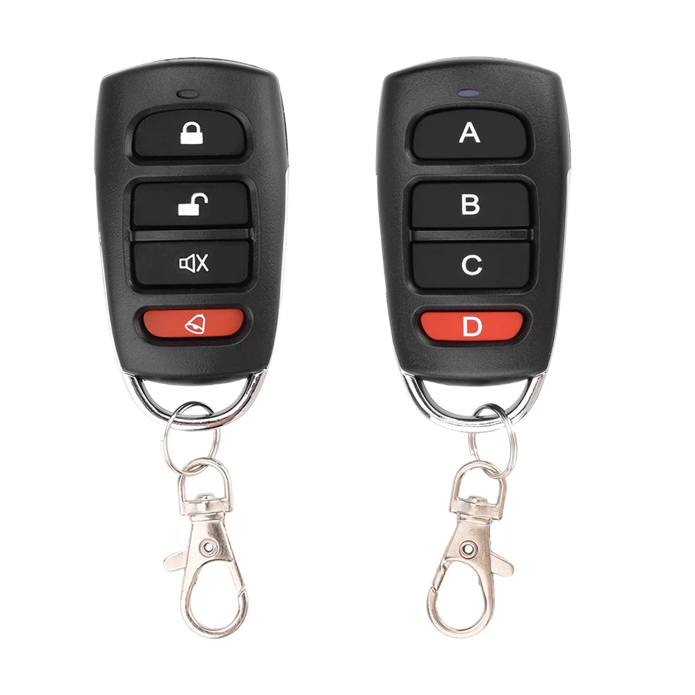 

433MHz RF Wireless Garage Door Remote Control 4 Keys Auto Copy Universal Smart Controller Cloning Electric Gate Duplicator Key