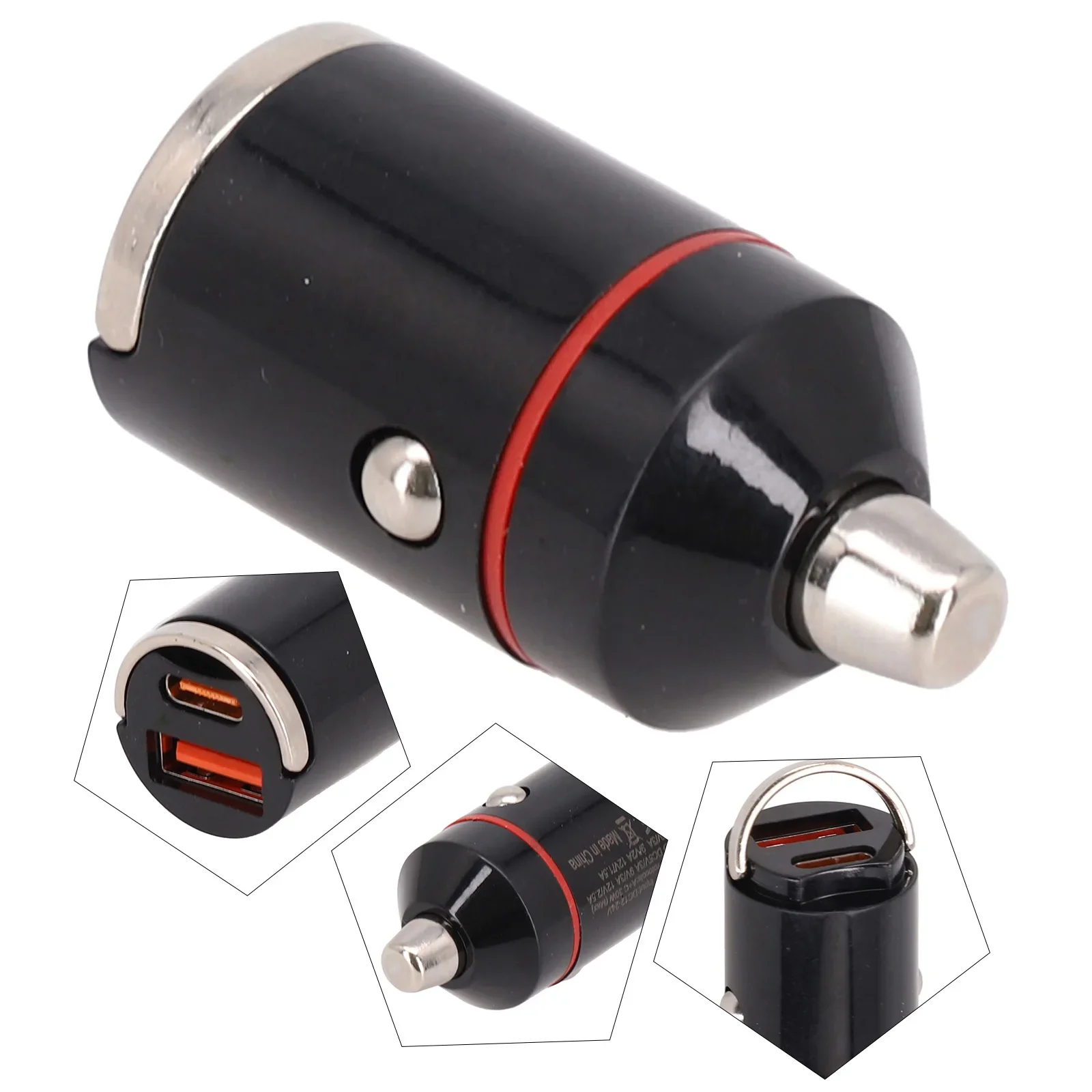 Brand New Black Car Charger Aluminum Alloy 36W Quick Charge 12V-24V QC3.0 Type C USB Charger For IPhone 15 Xiaomi Mobile Phone
Brand New Black Car Charger Aluminum Alloy 36W Quick Charge 12V-24V QC3.0 Type C USB Charger For IPhone 15 Xiaomi Mobile Phone