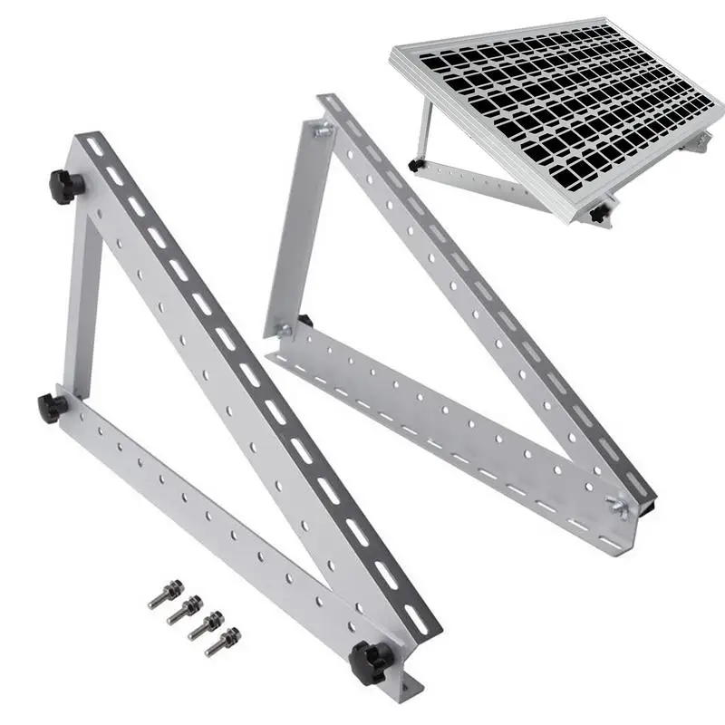 

Solar Panel Tilt Mount Aluminum Alloy Adjustable Brackets User Friendly Rust-Proof Solar Panel Mount Portable Solar Panel Stand