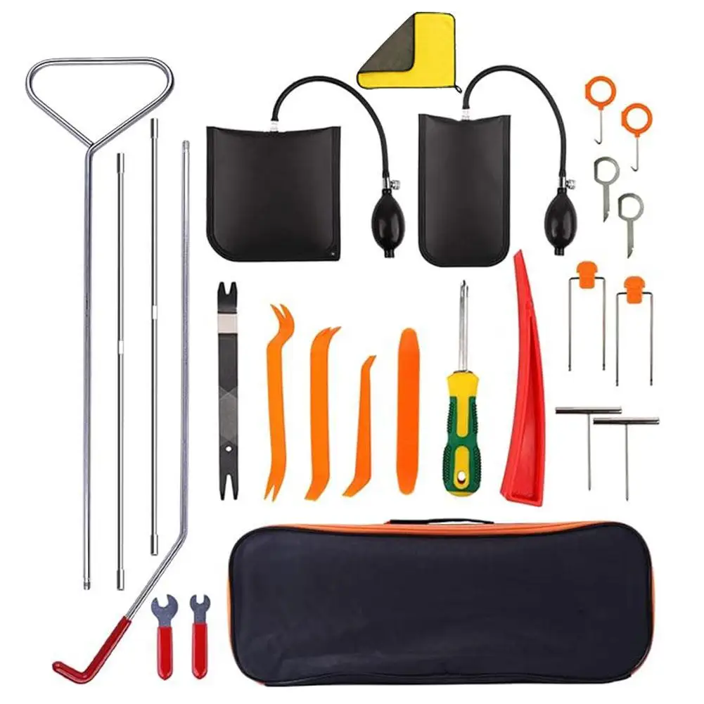 Car Wedge Pump Open Car Door Repair Kit Air Pump Air Wedge Non Marring Crowbar Long Reach Grabber Emergency Tool
Car Wedge Pump Open Car Door Repair Kit Air Pump Air Wedge Non Marring Crowbar Long Reach Grabber Emergency Tool