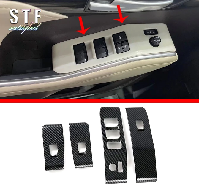 Carbon Fiber Style Interior Door Window Buttons Cover Trim For Toyota Highlander XU70 2021 2022 Car Accessories Stickers
Carbon Fiber Style Interior Door Window Buttons Cover Trim For Toyota Highlander XU70 2021 2022 Car Accessories Stickers