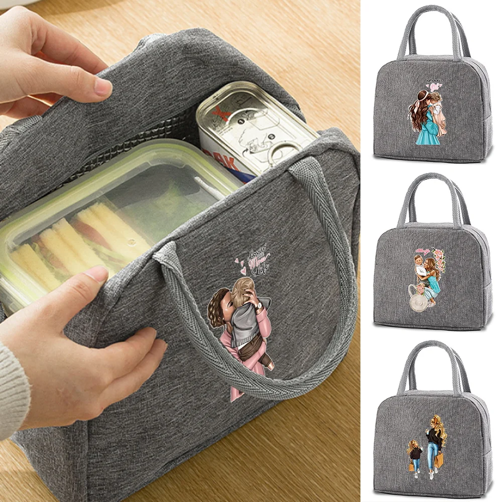Food Insulated Lunch Bag Dinner Mom Print Canvas Handbag Cooler Bag Thermal Cold Container School Trip Portable Picnic Bag Kids
Food Insulated Lunch Bag Dinner Mom Print Canvas Handbag Cooler Bag Thermal Cold Container School Trip Portable Picnic Bag Kids
