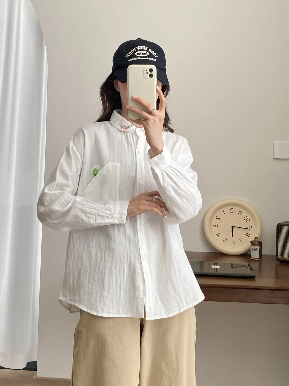 100% Cotton Yarn White Aesthetic Women's Blouses Japanese Harajuku Fashion Long Sleeve White Solid Shirts Classy Tops
100% Cotton Yarn White Aesthetic Women's Blouses Japanese Harajuku Fashion Long Sleeve White Solid Shirts Classy Tops