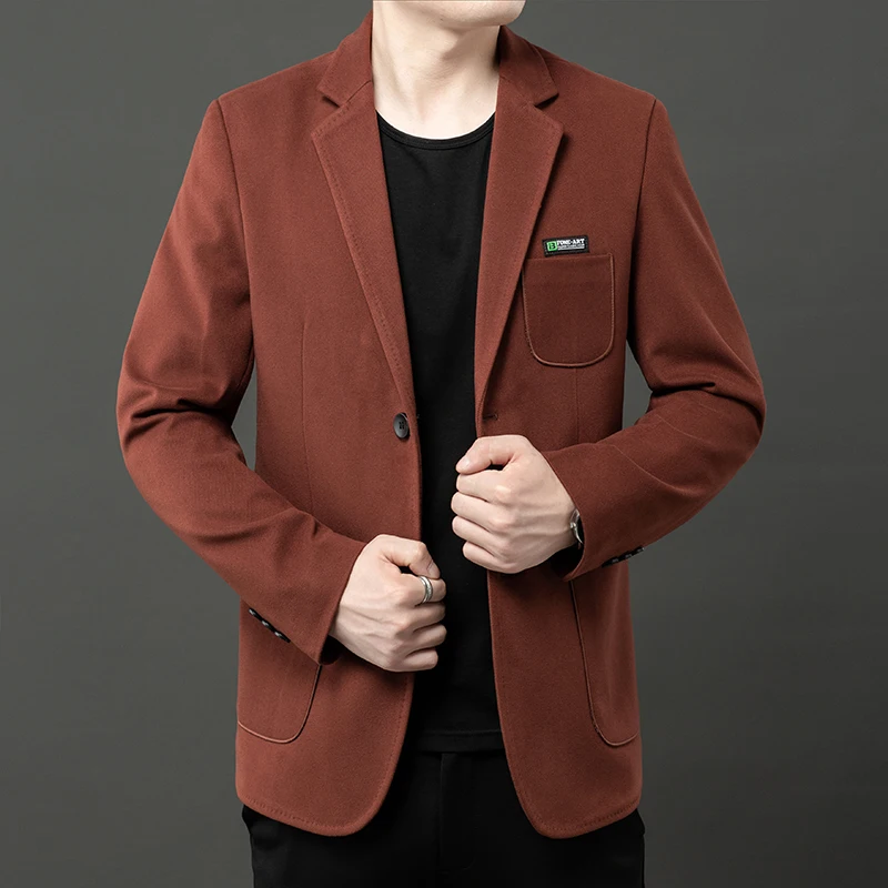 

2023 High Quality Autumn New Fashion Everything Fine Handsome Trend Business Leisure Polyester Four Seasons Blazers Regular