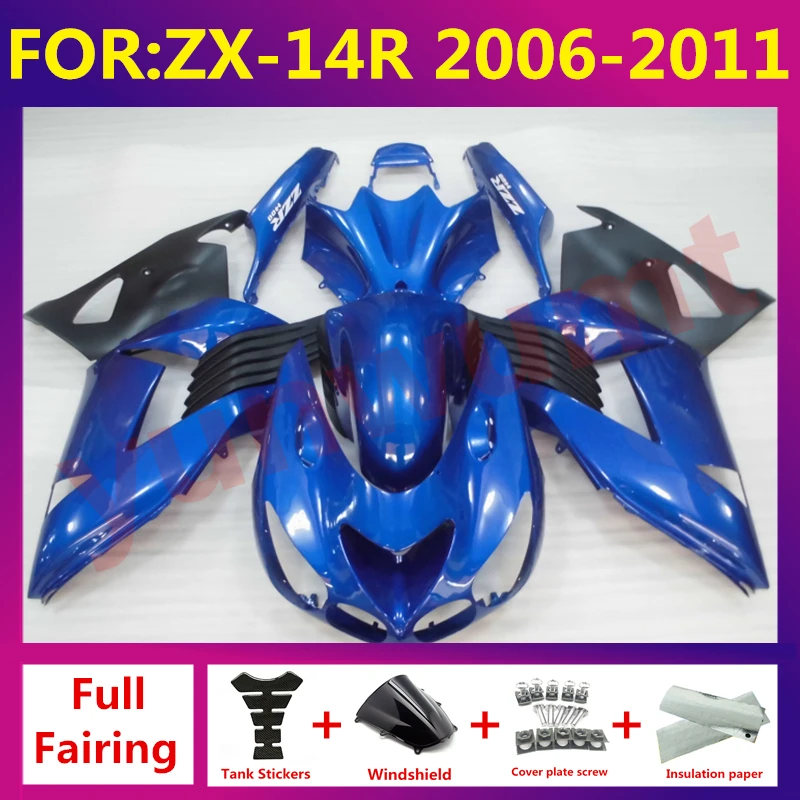 For Kawasaki Zx14r ZZR 1400 Zx14 Zx-14r Fairing Body Kit bodywork 2006 2007 2008 2009 2010 2011 ZXMT Fairings set blue black
For Kawasaki Zx14r ZZR 1400 Zx14 Zx-14r Fairing Body Kit bodywork 2006 2007 2008 2009 2010 2011 ZXMT Fairings set blue black