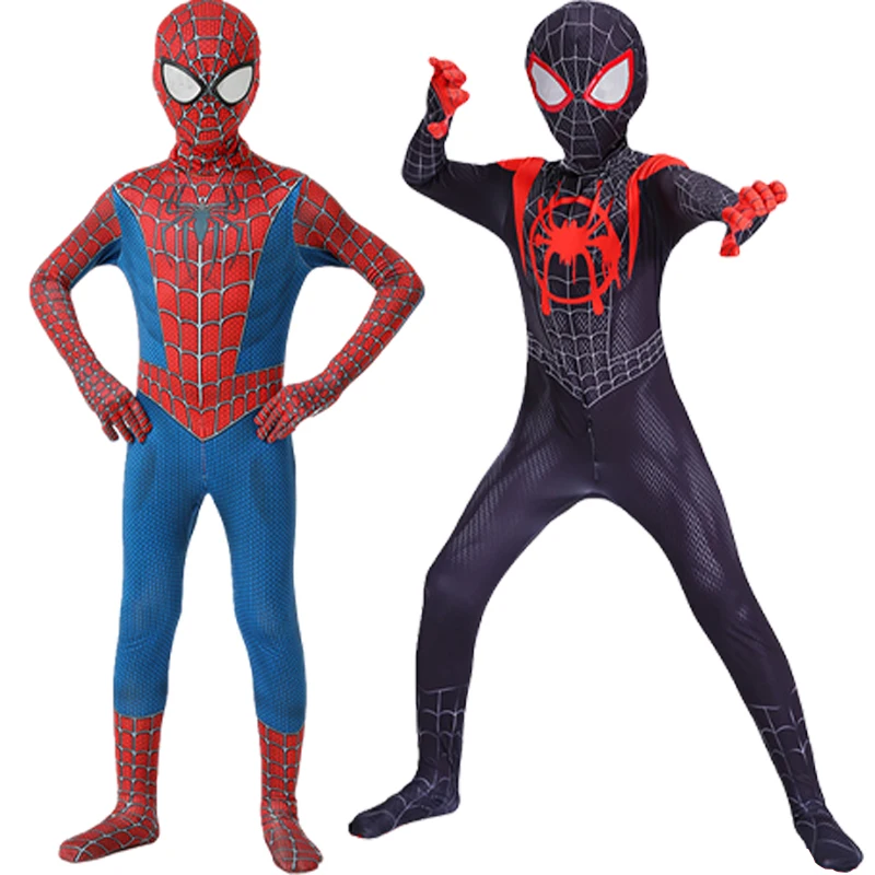 Kids Adult Miles Morales Costume Superhero Spiderman Miles Morales Cosplay Zentai Jumpsuit Spandex Suit Halloween Party Costumes
Kids Adult Miles Morales Costume Superhero Spiderman Miles Morales Cosplay Zentai Jumpsuit Spandex Suit Halloween Party Costumes