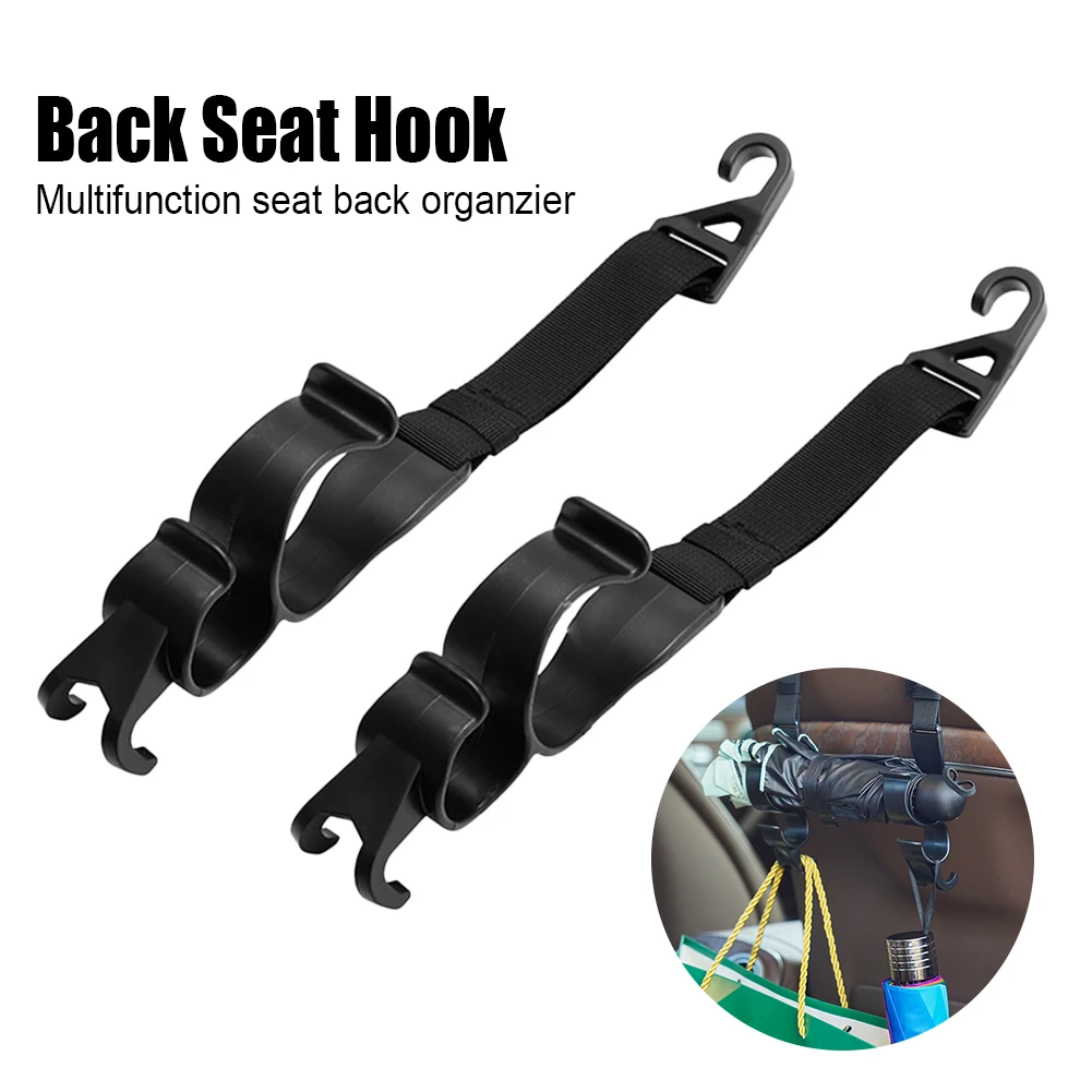2pc Car Back Seat Hook Multifunction Useful Rear Seat Headrest Hanging Hook Umbrella Holder Seat Back Storage Interior Organizer
2pc Car Back Seat Hook Multifunction Useful Rear Seat Headrest Hanging Hook Umbrella Holder Seat Back Storage Interior Organizer