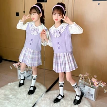 2022 new spring and autumn students Japanese campus style girl fashion shirt vest skirt three-piece leak-proof retro design
2022 new spring and autumn students Japanese campus style girl fashion shirt vest skirt three-piece leak-proof retro design