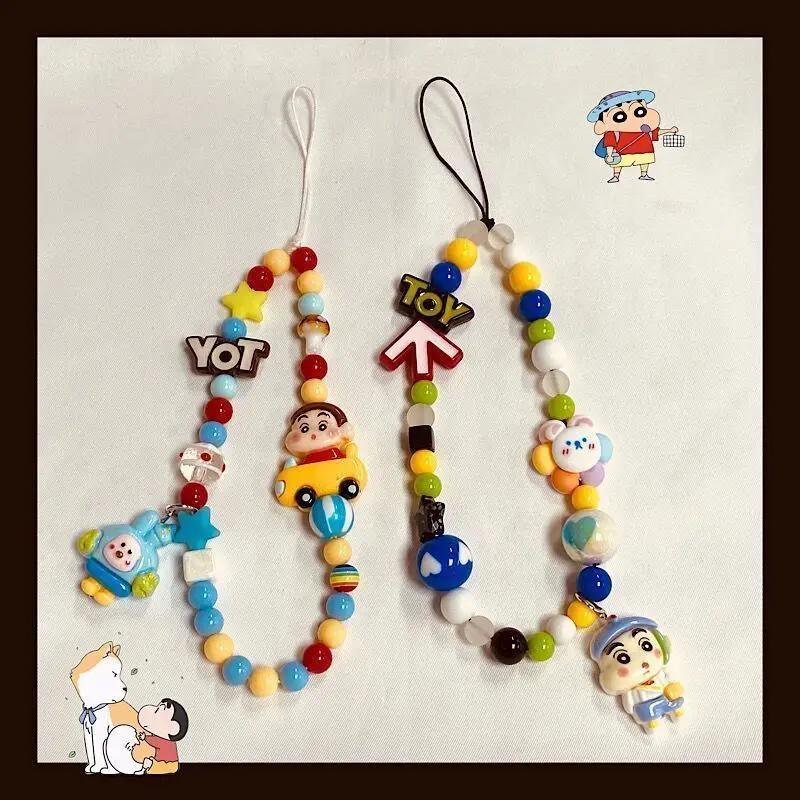 Kawaii Sanrio Crayon Shin-Chan Beaded Mobile Phone Chain Anime New Cute Cartoon Hanging Rope Camera Bag Hanging Decoration Gift
Kawaii Sanrio Crayon Shin-Chan Beaded Mobile Phone Chain Anime New Cute Cartoon Hanging Rope Camera Bag Hanging Decoration Gift