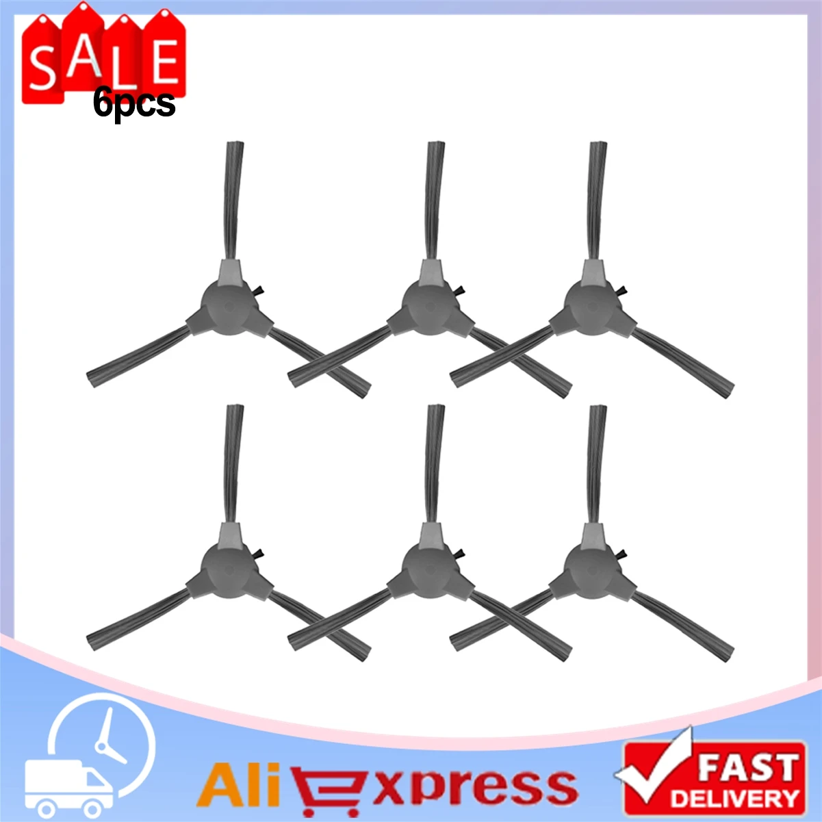 6Pcs Side Brush Replacement For Cecotec-Conga Flash Connected Robotic Vacuum Cleaner Accessory Household Cleaning Tools
6Pcs Side Brush Replacement For Cecotec-Conga Flash Connected Robotic Vacuum Cleaner Accessory Household Cleaning Tools