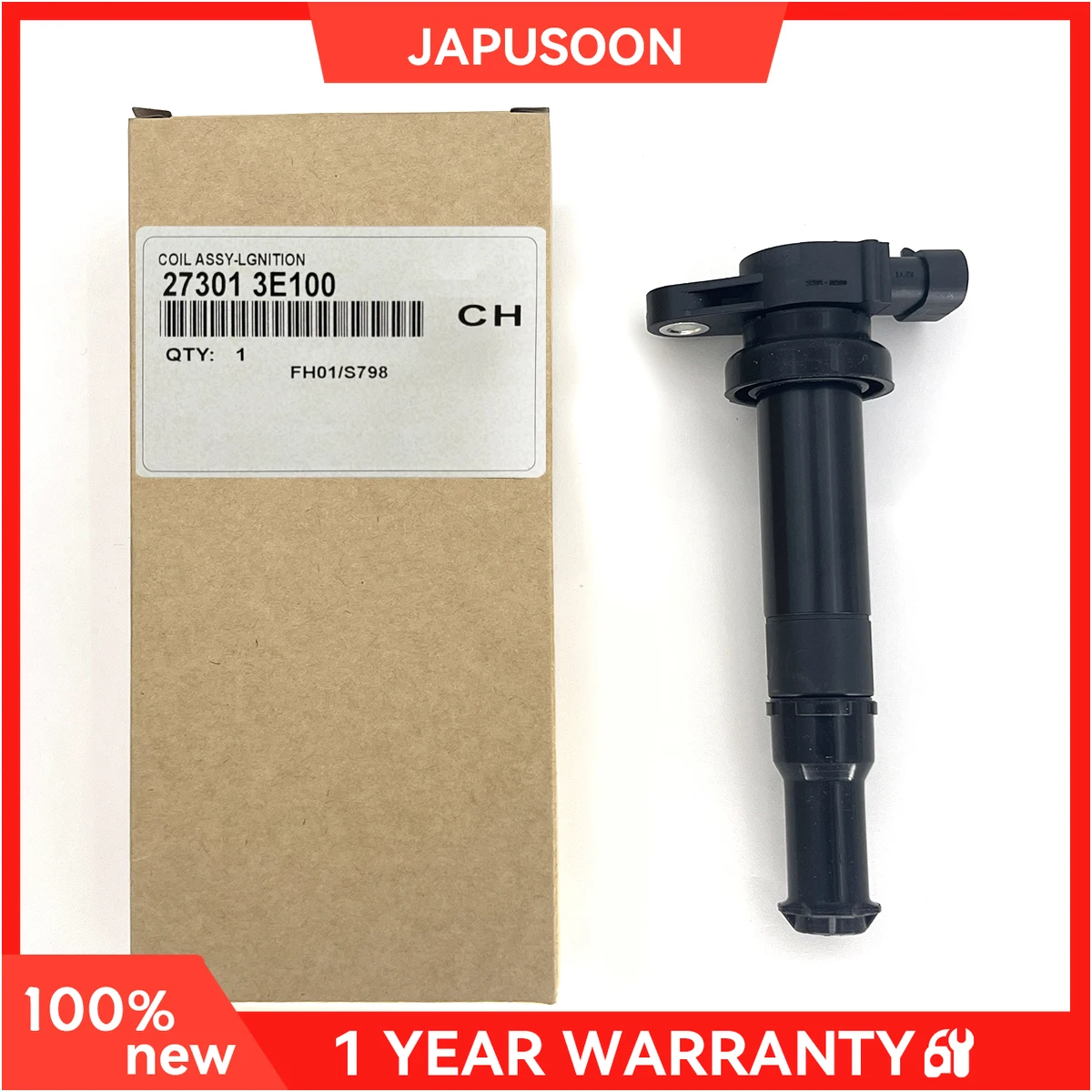 1 шт. Катушка зажигания для 06-07 Hyundai Azera Santa Fe Kia Optima 2.7L 27301-3E100,273013E100
1 шт. Катушка зажигания для 06-07 Hyundai Azera Santa Fe Kia Optima 2.7L 27301-3E100,273013E100